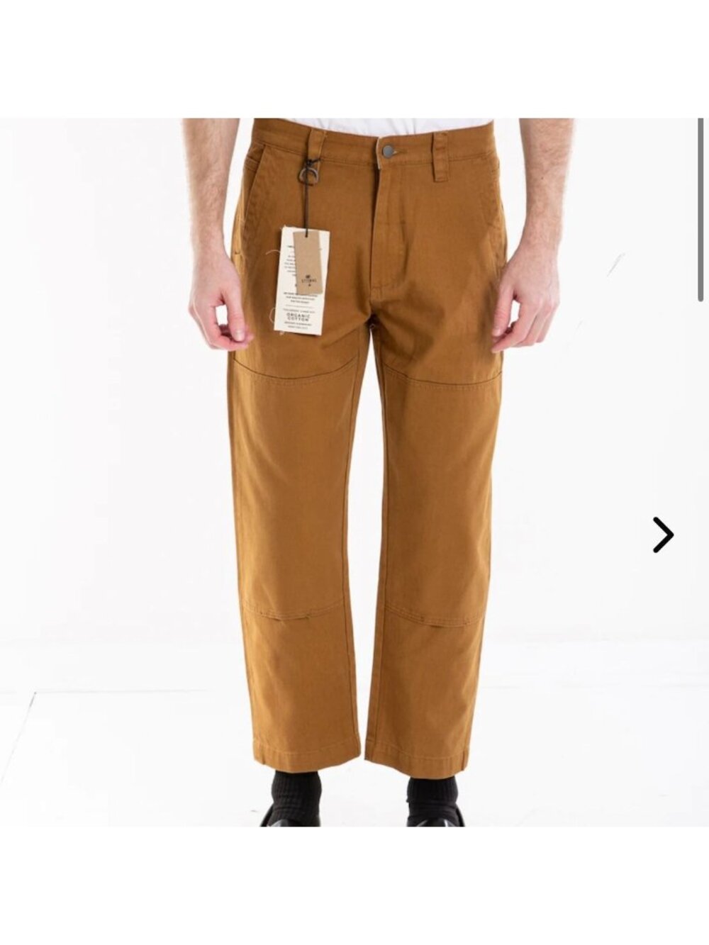 Thrills Union Work Panel Pant in Tobacco Mens